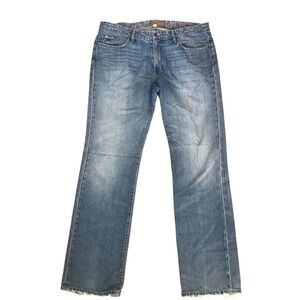 PPD Paige Premium Denim Doheny Straight Leg Distressed Men's Jeans 38x35
